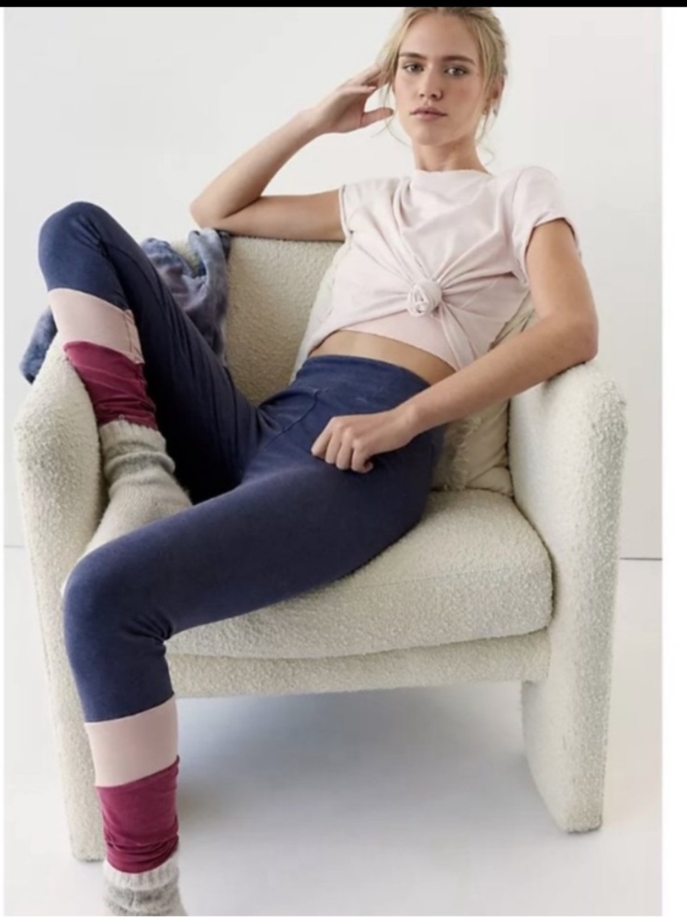 Anthropologie Saturday/Sunday Isota Leggings in Navy, Size XS